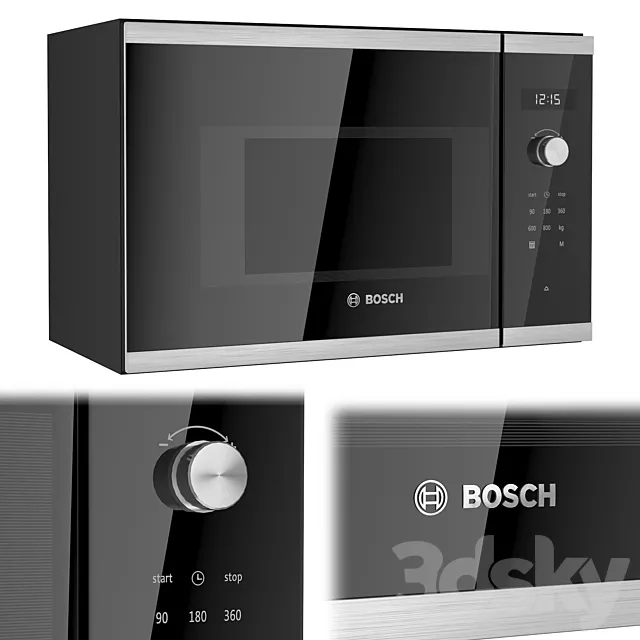 Microwave oven Bosch BFL524MS0 3DSMax File