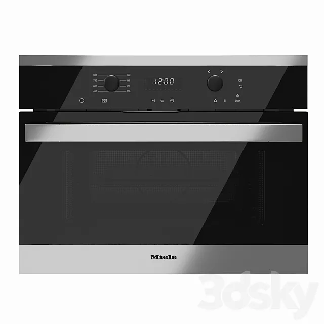 Microwave Oven Miele M 6160 6260 TC 3ds Max