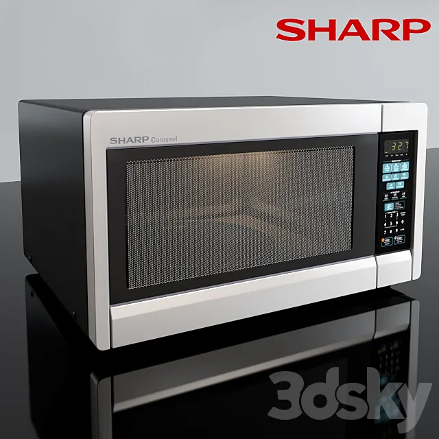 Microwave R-451ZS by Sharp 3ds Max