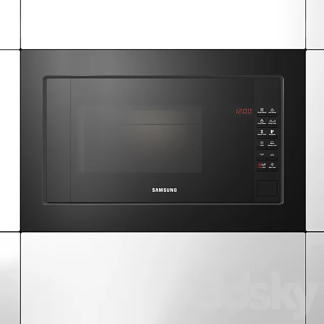 Microwave samsung FW77SR-B 3DS Max Model