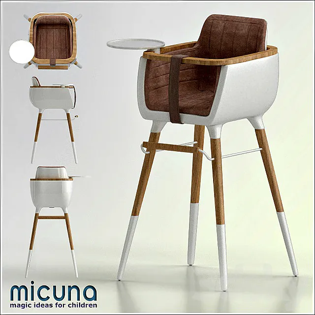 MICUNA-Ovo High Chair 3DS Max Model