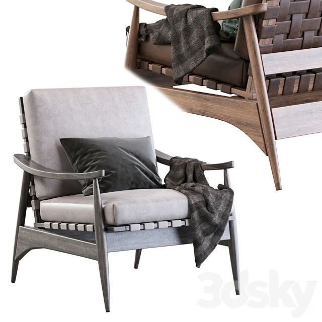 Mid armchair 3DS Max Model