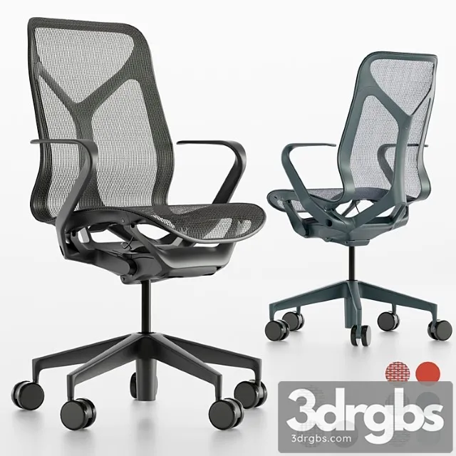 Mid-back cosm chair by herman miller 2 3dsmax Download