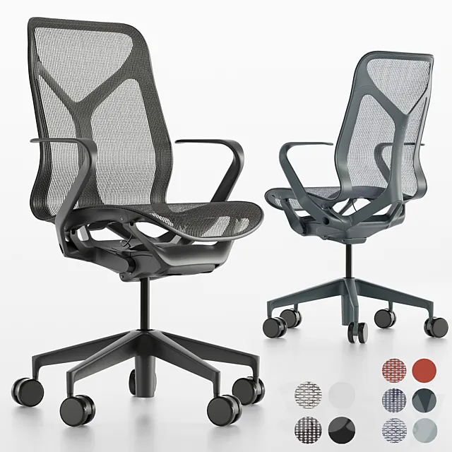 Mid-Back Cosm Chair by Herman Miller 3DSMax File