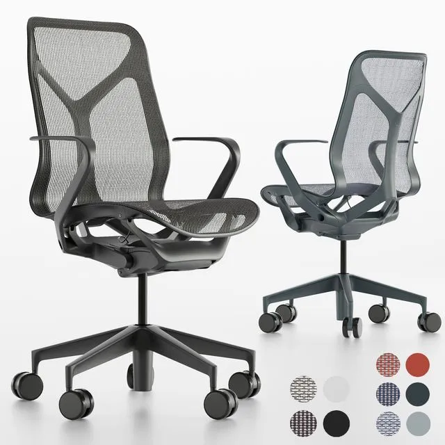 Mid-Back Cosm Chair by Herman Miller 3dsMax Model