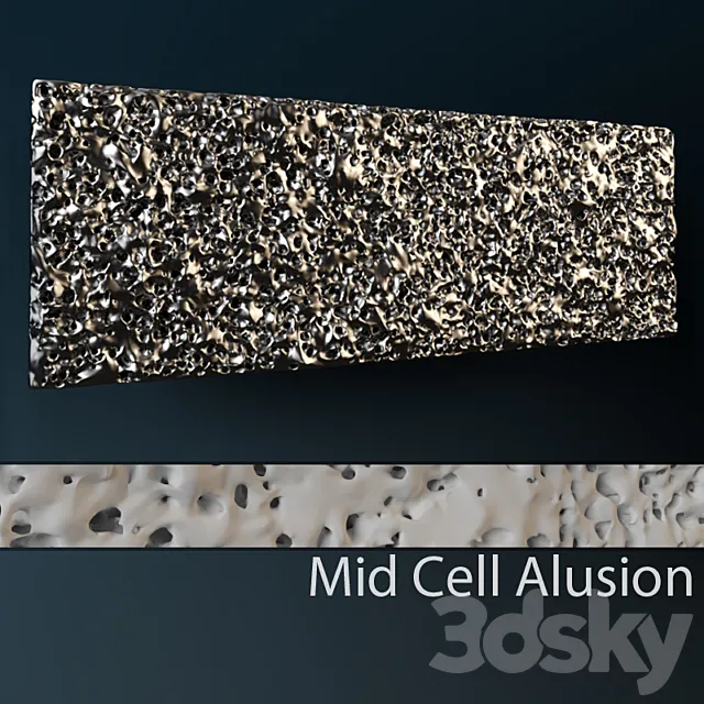 Mid Cell Wall 3DS Max Model