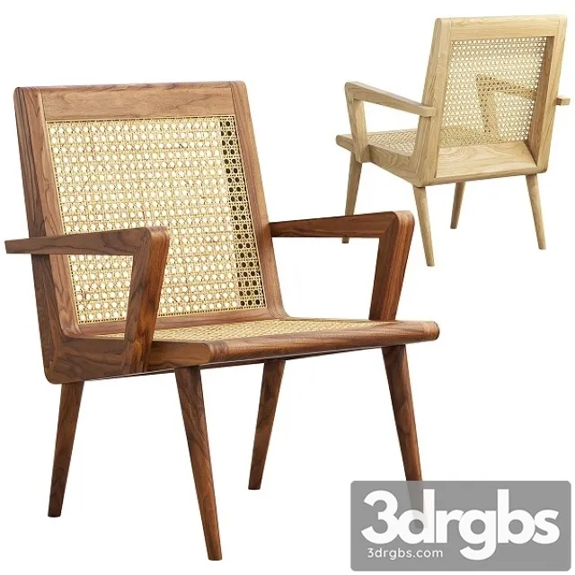 Mid Century Cane Chair 3dsmax Download