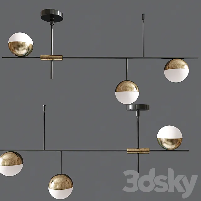 Mid Century Modern 3 Light 3DSMax File