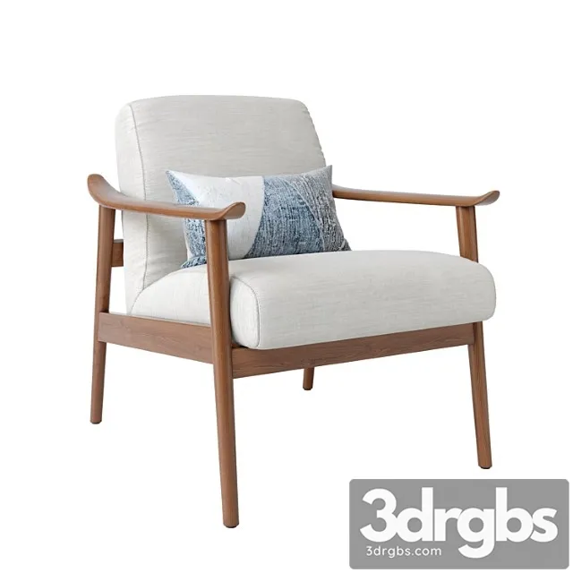Mid-century show wood chair 3dsmax Download