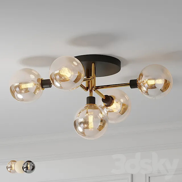 Mid Century Style Ceiling Lamp 3ds Max