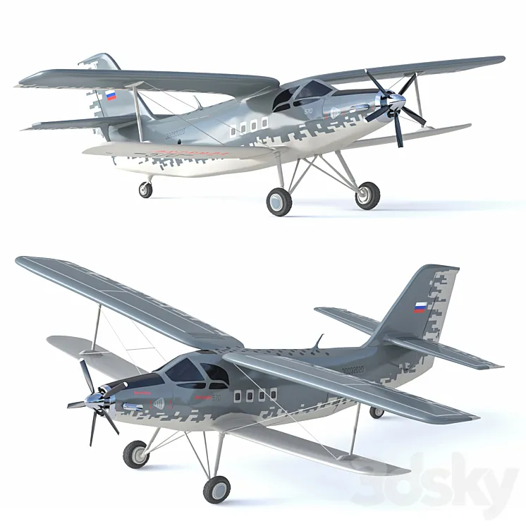 Mid Poly Aircraft 3DS Max Model