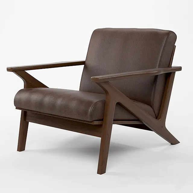 Mid_Century_Lounge_Chair 3DS Max Model