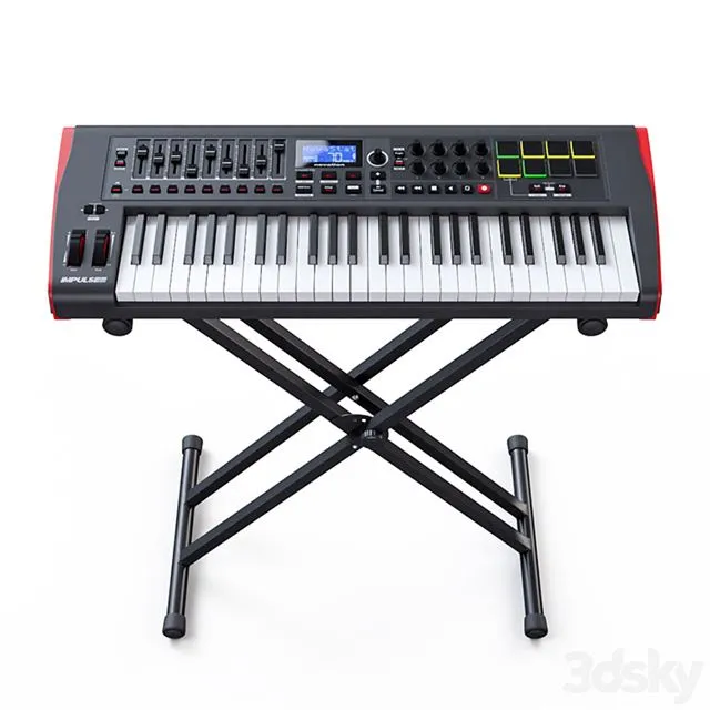 MIDI Keyboard Novation Impulse 49 3dsMax Model