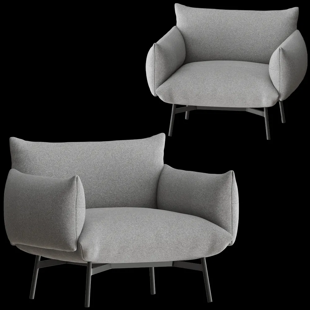 MIDJ  – Armchair Area 3ds Max