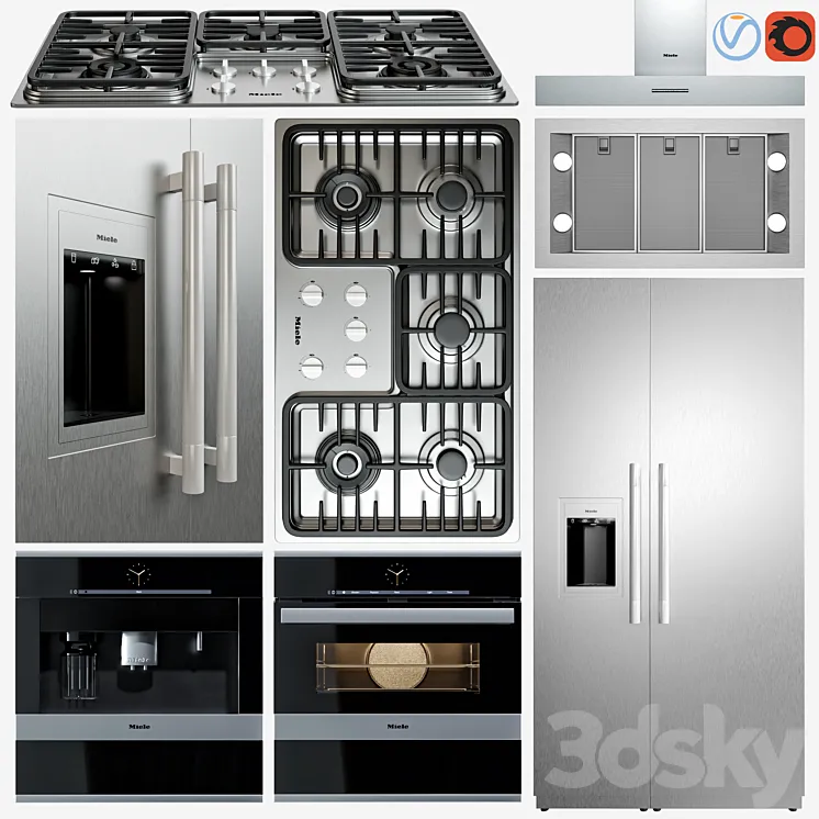 miele appliance collection 3DS Max