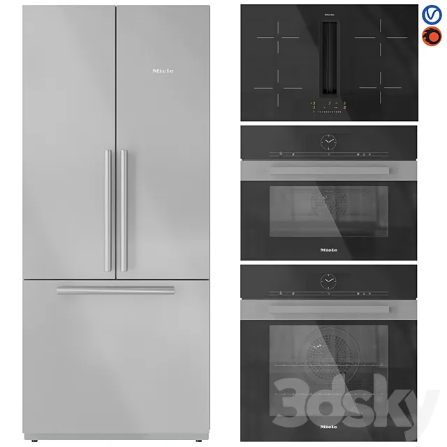 Miele Appliance Collection Set 02 3ds Max