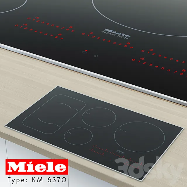 Miele Cooktop KM 6370 3ds Max