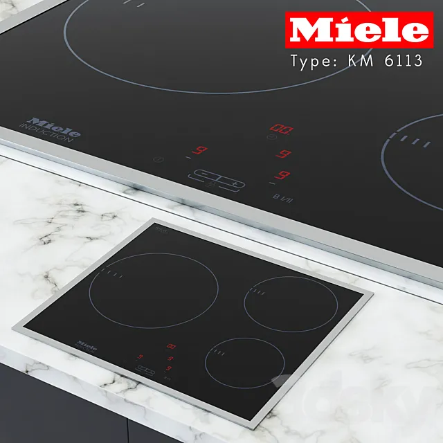 Miele Induction cooktop KM 6113 3ds Max