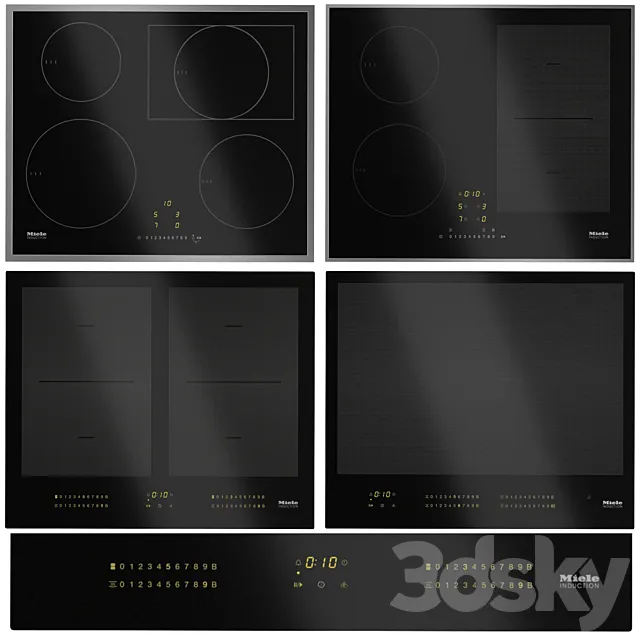 Miele induction hob set 3ds Max