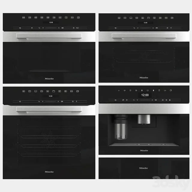 Miele Kitchen Appliance set 3dsMax Model