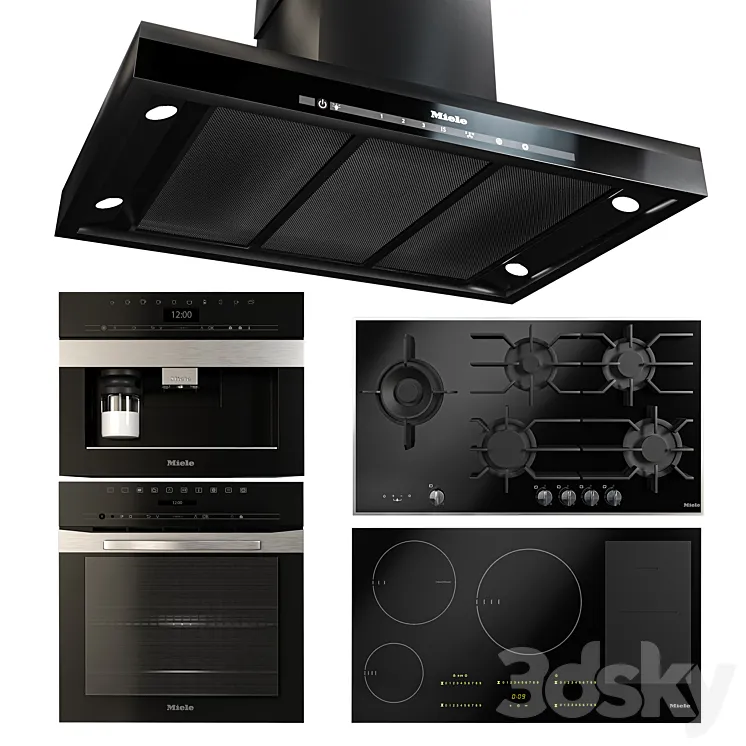 Miele Kitchen Appliances 2 3DS Max Model