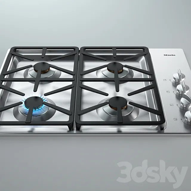 Miele KM3000 Series a cooktop gas 3ds Max