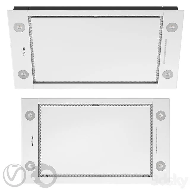 MIELE Mortise ceiling hood DA 2808 900 mm white 3dsMax Model