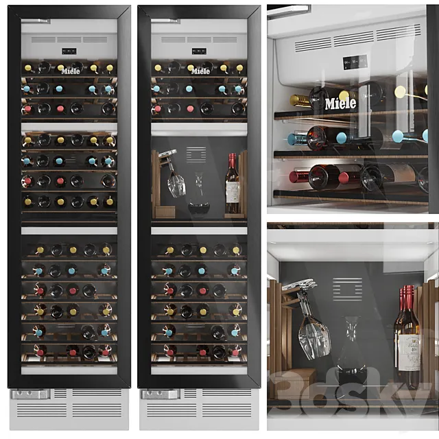 Miele Wine Cooler 3DS Max Model