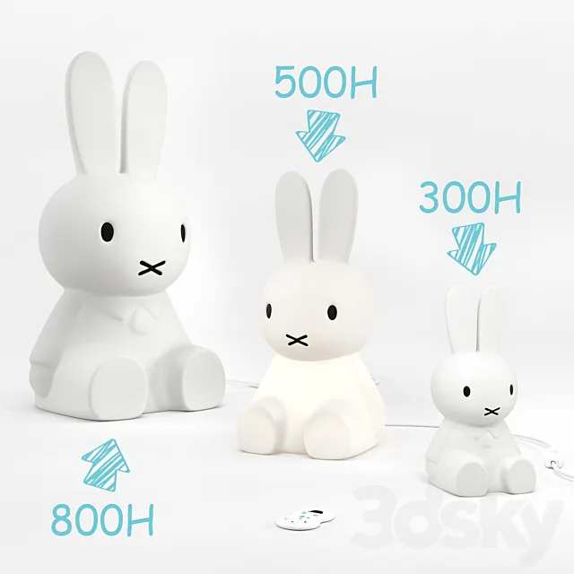 Miffy lamp 3DS Max Model