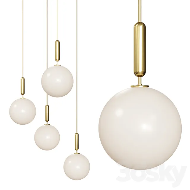 MIIRA 1 LARGE OPAL by NUURA Sofie Refer Brass 3ds Max