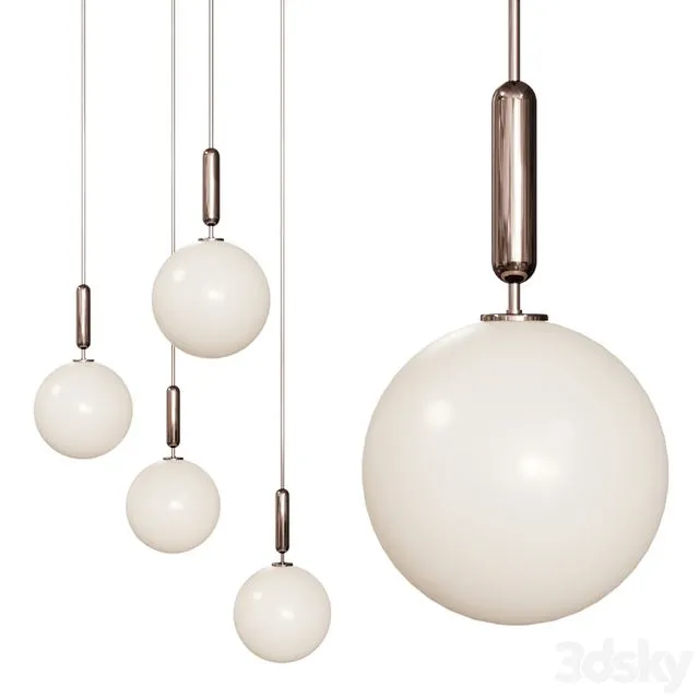 MIIRA 1 LARGE OPAL by NUURA Sofie Refer Brown Nickel 3dsMax Model