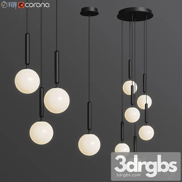 Miira nuura pendant & chandelier light 3dsmax Download