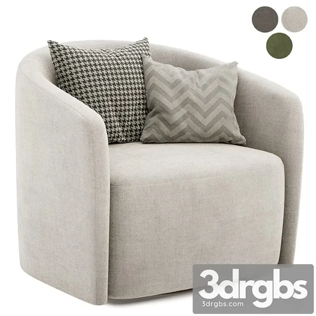 Mila swivel armchair