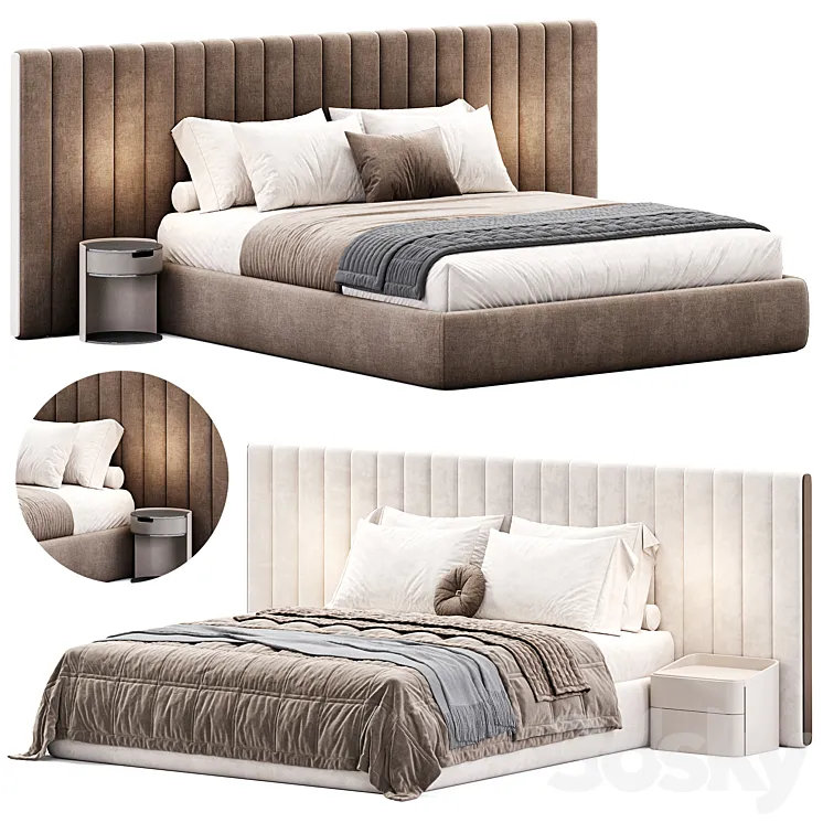 Milan Bed By Stylish Club 3DS Max Model