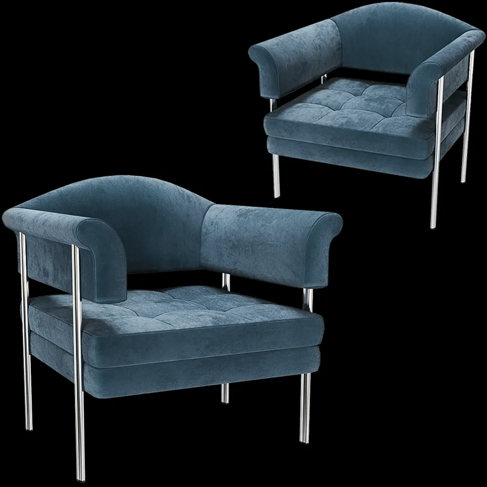 Milani  – Armchair Daisy 3ds Max