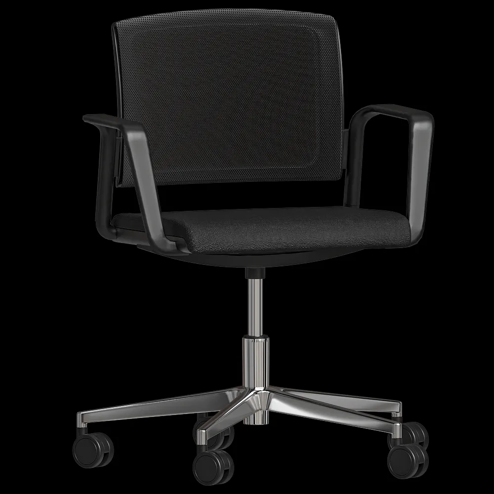 Milani  – Office chair Lex Visitor mesh swivel with armrests 3ds Max