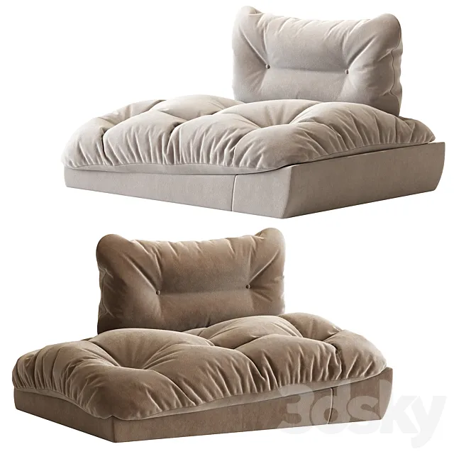 Milano baxter armchair 3ds Max