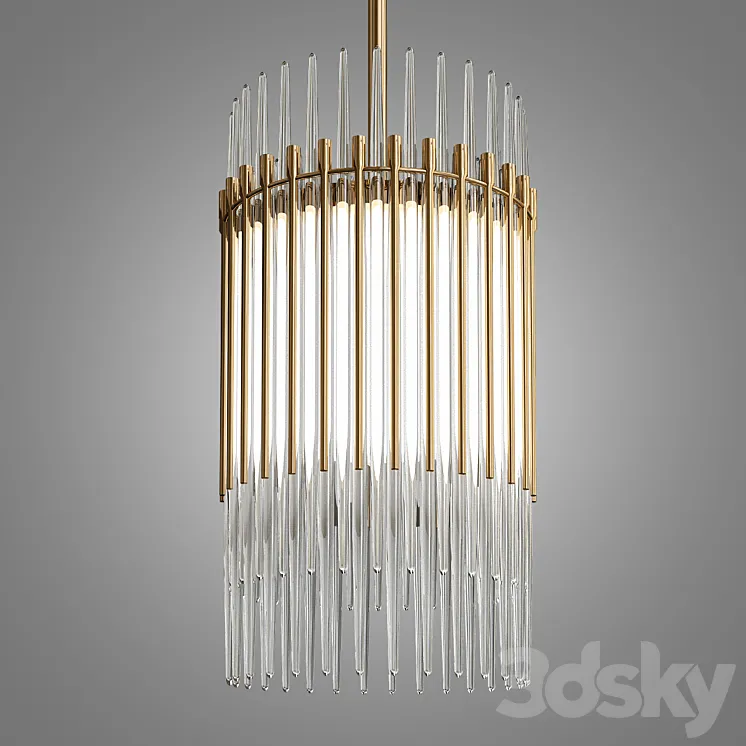 Milano Linear Chandelier 3DS Max