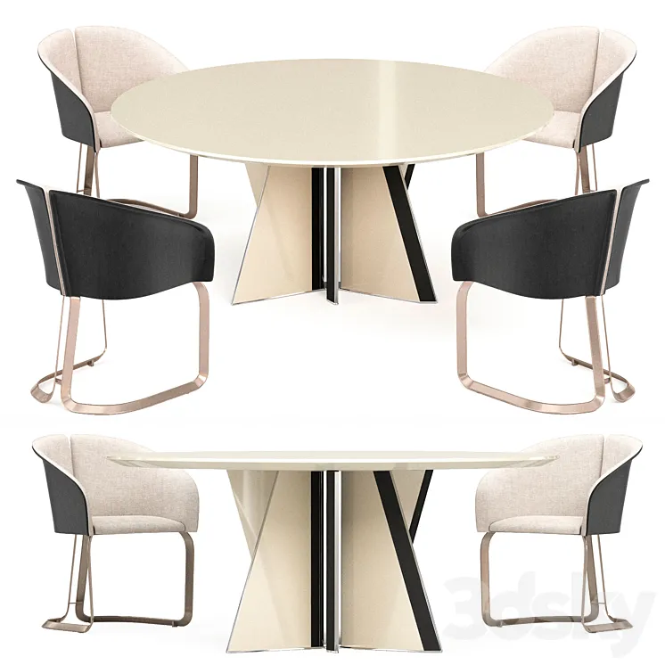 Milano round table 3DS Max Model