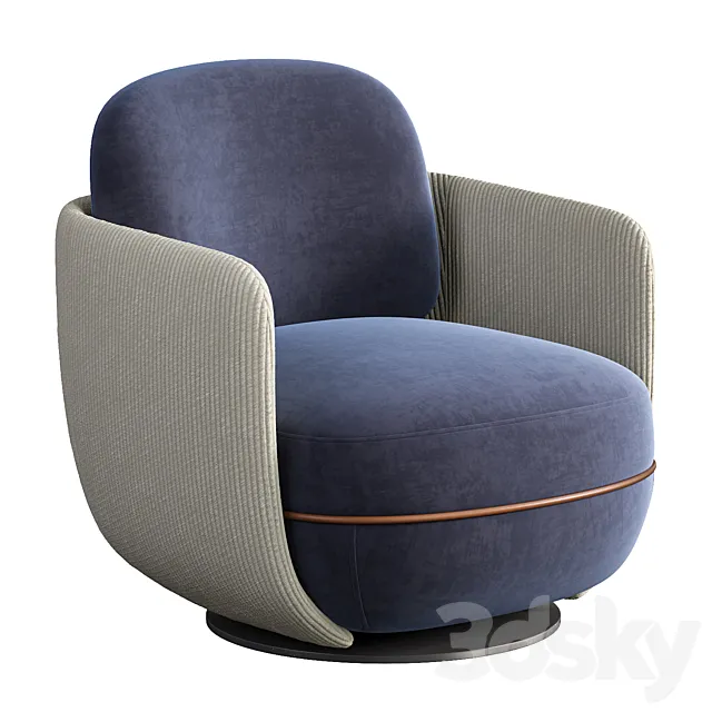 Miles Lounge Armchair 3DSMax File