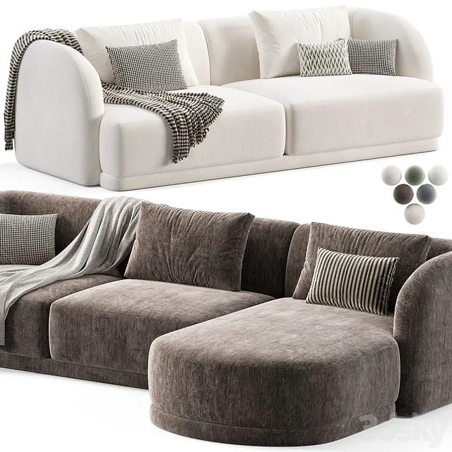 Miles sofa by Naduvi 3dsMax Model