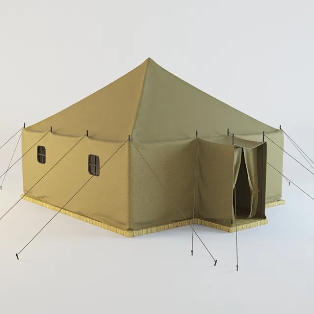 Military tent 3ds Max