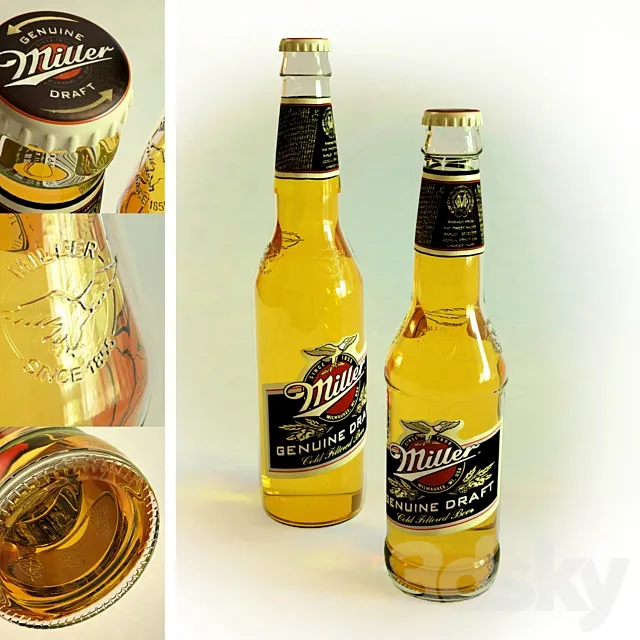 Miller Beer 3ds Max