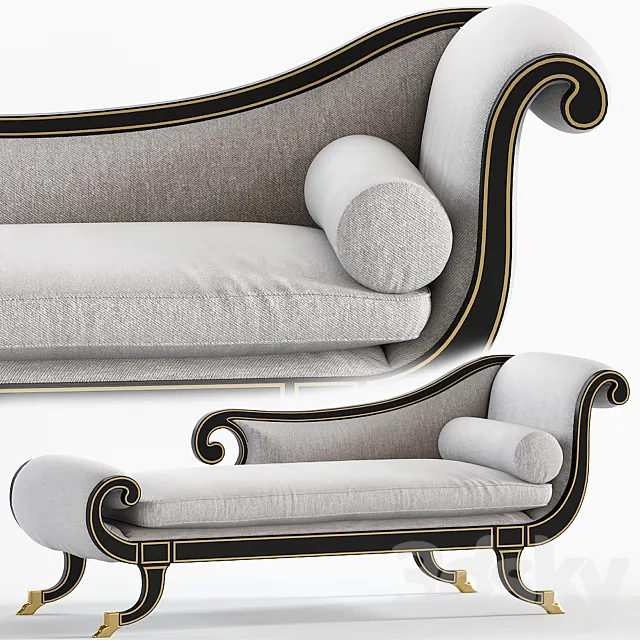 Milling Road Darryl Carter Recaimer by Baker Furniture 3ds Max