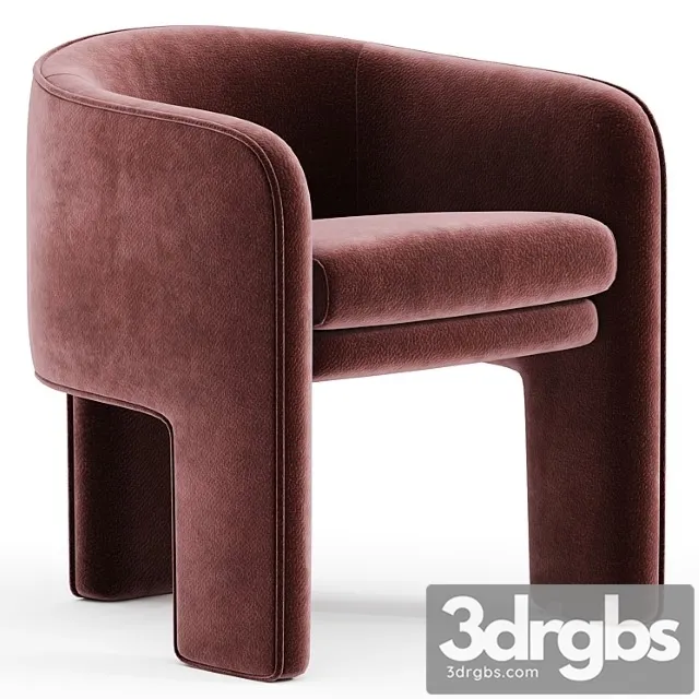 Milo baughman armchair velvet