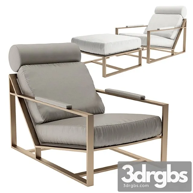 Milo Baughman Model 3418 1965 Chair 3dsmax Download