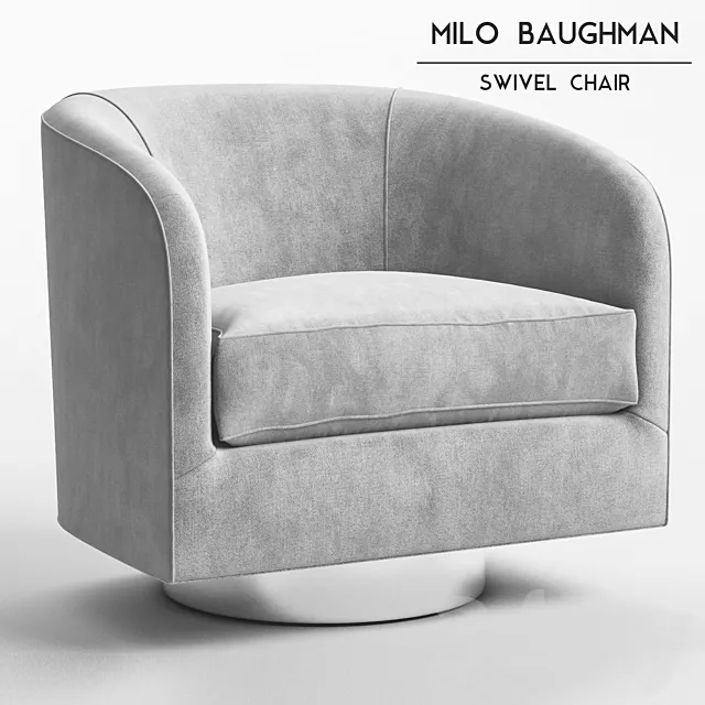 Milo Baughman – Swivel Chair 3DSMax File