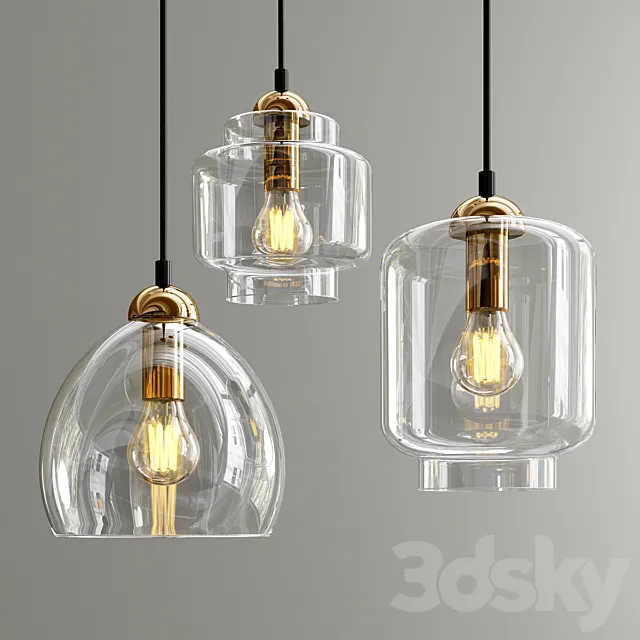 Milo pendants 3ds Max