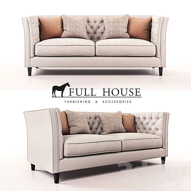 Milton Sofa Ом 3DS Max Model