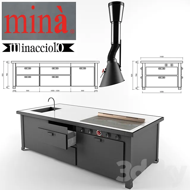 Minacciolo Mina 3ds Max